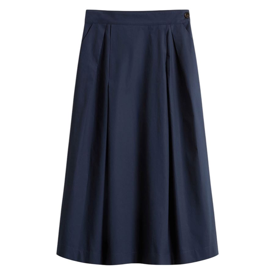 Gonna in popeline di puro cotone da donna Woolrich | CFWWSK00683989